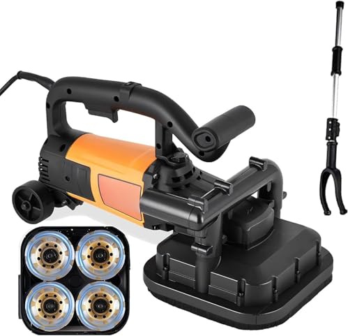 GYQSSD Concrete Grinder Sander 3800W, Electric Floor Grinding Machine Angle Grinder Set 6600RPM 6 Speed Adjustments, Handheld Sander for Polishing and Metal Descaling