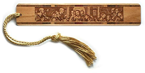 Mitercraft Lesezeichen aus Holz, Maya-Kalender, inspiriertes Design Das letzte Abendmahl