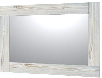 VE.ca-italy Spiegel mit Holzrahmen für Badezimmer und Haus – 9 Farben – Minimalistisches Design 150x100 cm - specchio 120x70 cm Shabby Chic