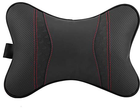 Keenso Autositz Kopfstütze wasserdicht Kissen Nackenstütze Nackenkissen Pad weichen Kopf Nackenstütze Kissen(Schwarz) Kopfstützen und Armlehnen