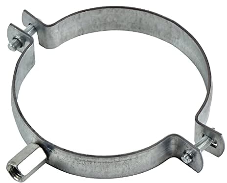 100mm Rohrschelle Wickelfalzrohr Halterung Halter Rohr Heizungsrohr Dachrinne, 1 Stk.