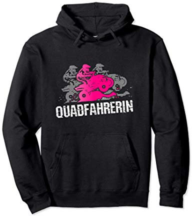 Quadfahrerin, Mädchen, Frau Quad Bike Motiv Pullover Hoodie