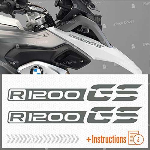 Aufkleber R 1200 GS kompatibel mit/Ersatz für Motorrad BMW Motorrad R 1200 GS Adventure (grau)