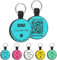 MYLUCKYTAG Personalisierte Haustier ID Tags Hundemarken - QR Code ID Tags - Haustier Online Profil - Senden Sie Haustier Standort Alert E-Mail beim Scannen