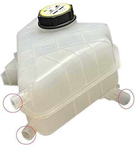 Star 2613B - Vaschetta Serbatoio Acqua Radiatore completa di TAPPO compatibile con FORD B-Max Ecosport Fiesta VI // Rif. Originale: 1504818 8v218K218BB *** VERS. 3° TUBO SU LATO DIVERSO ***