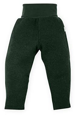 Ehrenkind® Walkhose aus Bio-Wolle & Bio-Baumwolle mit Bund, Standard 100 by Oeko-TEX, Waldgrün 98/104
