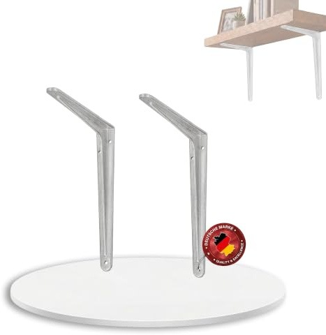 siwitec Profil-Konsole 175 x 200 mm aus Aluminium im 2er-Set, Regalwinkel mit 90 kg Traglast