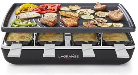 LAGRANGE Raclette Multifonction 179301 Raclette Element Gril Noir