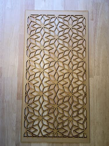 Star Diamond Screen Radiator Cabinet wall Decorative Screening-grille- Perforated MDF panel (1200x600mm) 0008