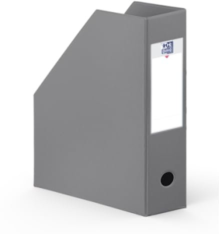 Lot de 10 Porte-revues toilé, dos de 100, coloris gris