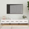 FIRBNUS TV-Schrank Hochglanz Weiß 150x34,5x30cm Holzwerkstoff Kommode Sideboard Industrial Lowboard Möbel Cabinet Unterschrank