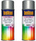 belton spectRAL Lackspray RAL 9007 graualuminium, seidenmatt, 400 ml - Profi-Qualität (Packung mit 2)