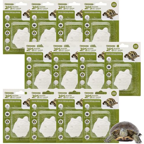 BPS Lot de 12 blocs de calcium pour tortues Grande taille naturelle BPS-4133 x 12