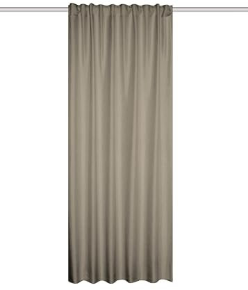 HOME WOHNIDEEN Thermoschal ESKAMIO Blickdicht, Leinenstruktur, Multifunktionsband, Farbe:beige, Größe:160 x 135 cm, Anzahl:1x