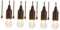 PRETYZOOM 5st Licht Ziehen Led-glühbirne Batteriebetriebene Glühbirnen Zieht Retro-hängebirne Dekorative Hängeleuchte Weihnachtsbirne Licht Vintage Campinglampe Zehn Licht Abs Zelt