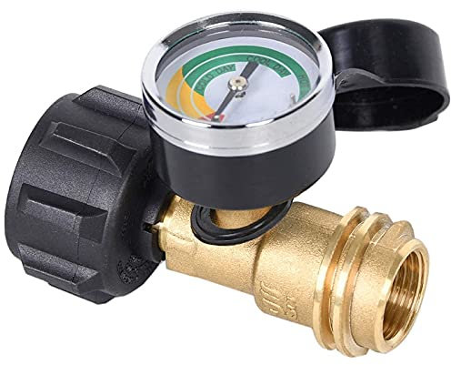 Ghulumn Manomètre pour Réservoir de Propane de 1 Pack Connexion Outils pour Test de Pression Réservoir de Propane 5-100 LB