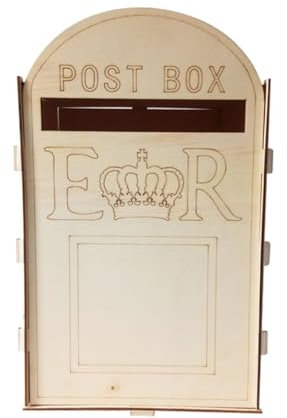 HOOTNEE Unique Wedding Mailbox Wooden Post Box Ornament Decorative Card Box for Wedding