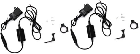 GLEAVI 2pièces Chargeur USB Étanche pour avec Double Prise Adaptateur De Charge Intégré pour Smartphone Et Appareils Numériques Noir