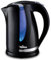 La Moustache - Hervidor de Agua Eléctrico 1,7L | Potencia 2200W, Base de Acero Inoxidable con Giro 360°, Libre de BPA, Protección Contra Ebullición en Seco, Calentador con Apagado Automático (Negro)