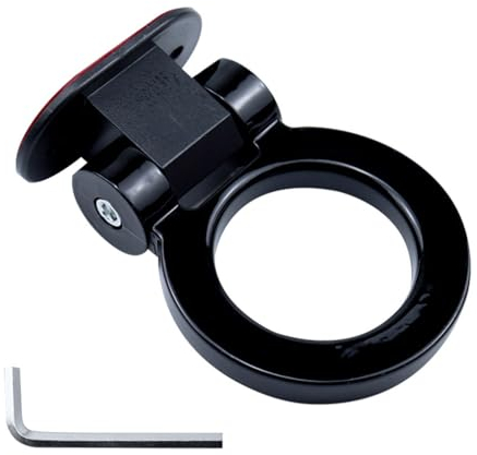 NURCIX Gancio di Traino per Auto,Compatibile con Land Rover Discovery Evoque Freelander, Gancio di Traino Anteriore per rimorchio Auto,1-Black