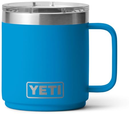 YETI Rambler Tasse, Edelstahl (Big Wave Blue)