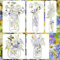 Blumenvasen-Schablonen zum Basteln, Malen auf Holz, Karton, Leinwand, Wandmöbel, wiederverwendbare Zeichnungsmalvorlage für DIY-Kunstprojekte, Kreidetafel, Heimdekoration (5 Blumen und Vase)