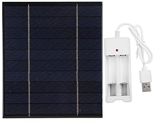 Pwshymi Tragbares Solarpanel-Telefon-Akku-Ladegerät, 2,5 W, 5 V-Solarzelle mit USB-Anschluss Zum Aufladen von Powerbank-Mobiltelefonen, Geeignet für Outdoor-Klettercamping