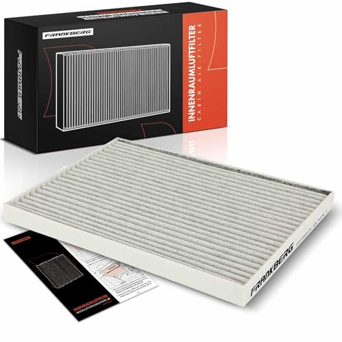 Frankberg Filtro aria abitacolo Filtro antipolline Con Filtro a carboni attivi Compatibile con Qashqai +2 I J10 JJ10E NJ10 1.5L-2.0L 2007-2013 X-Trail T31 2.0L 2.5L 2007-2013 Replace# 27277JD10A