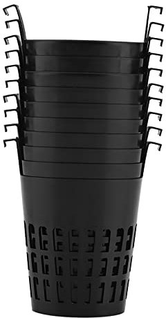 10PCS Net Töpfe Hydrokultur Wachsen Korb Pflanze Wachsen Tasse Pflanzung Mesh Topf Hydrokultur Eimer Deckel für Outdoor Indoor anlage Unterstützung