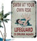 LearnLyrics Lustige Metallschilder für Schwimmbad, Sicherheitsschilder für Schwimmbad, Dekoration für den Außenbereich, Schwimmbad-Warnschild, Metallschild, Schwimmbad-Warnschild, Text-Design