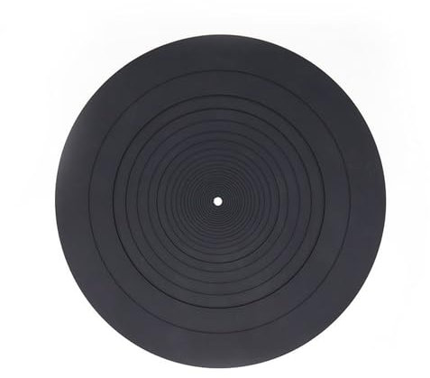 Turntable Mat, Tappetino per Giradischi, Tappetino per Piatto Giradischi, Siliconica Piatto per Giradischi Antistatico Antiscivolo Tappetino per Dischi per Tutti i Giradischi in Vinile LP Accessori