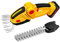 Tagliasiepi, tagliasiepi elettrico 21 V 3 A, cesoie 2 in 1 con batteria 7500 mAh, coltello da 10 cm, lama da 30 cm, tagliasiepi a batteria (giallo)