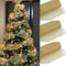 Gold Glitter Ribbon Wire Mesh Netting Ribbon Gold Christmas Ribbon Gold Wired Ribbon Metallic Ribbon Gold Ribbon for Christmas Tree Decoration, Ribbon Garland, Wreath Bow (10 Yards X10 Inch)