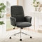 COLAMY High Back Shell-förmigen Bürostuhl, Moderne ergonomische Home Computer Schreibtischstuhl mit Einstellbarer Höhe, Swivel Rolling Lounge Task Chair für Erwachsene Arbeiten/entspannen, Dunkelgrau