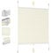 Sekey Plissee Klemmfix ohne Bohren 45x130cm Faltrollo Plisseerollo Jalousie für Tür & Fenster Blickdicht Sichtschutz Sonnenschutz Fertifplissee Rollo 45 cm breit Beige
