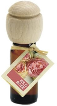 Piccolino Duftöl Raumduft mit Buchenholzkopf Diffuser Parfümöl Wildrose 10 ml