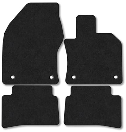 Lexus UX (2019+) Car Mats Accessories Tailored Fit Carpet Floor Mats Non Slip Black Trim Full Coverage Compatible Accessory Front Rear Set Anti Slip Granulated Backing Hand-Finished Clips