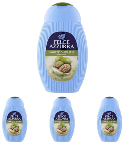 Felce Azzurra - Doccia Karitè Sublime, Nutriente - 250 ml (Confezione da 4)