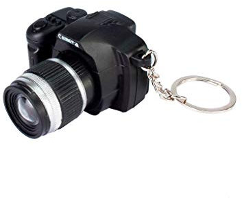 DIIOOMIEEU Porte-clés LED clignotant pour appareil photo reflex numérique réaliste pour enfants