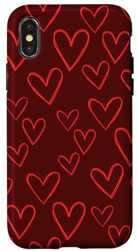 Pop Socket Happy Hearts Case for iPhone X/XS