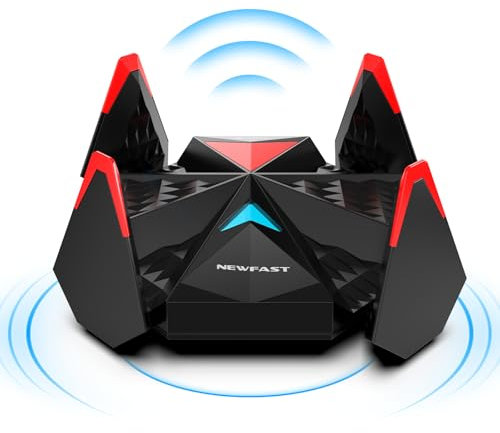 NEWFAST AXE5400 Adaptador WiFi 6E Potente USB para PC, Tri-Banda Antena WiFi USB para PC Largo Alcance, Soporta MU-MIMO y OFDMA, Compatible con Windows 10/11