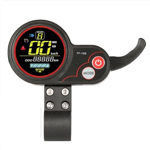 DEMULAX Elektroroller TF-100 Motorcontroller, intelligenter bürstenloser Motorcontroller + Instrumentendisplay, for Kugoo, M4 Scooter Armaturenbrett für Elektroroller(6Pin)