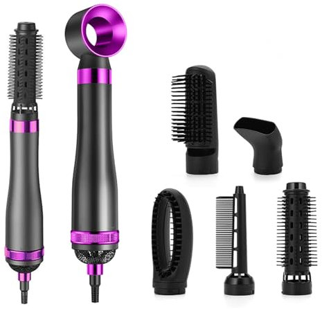 Hair Styler Airstyler set 6 In 1 Mit Rundbürstenföhn Haarstyler Warmluftbürste Thermal Brush Airflow Lockenstab Automatisch, Volumen Föhnbürste,Für Glätten, Trocknen, Volumen, Locken, shark flex style