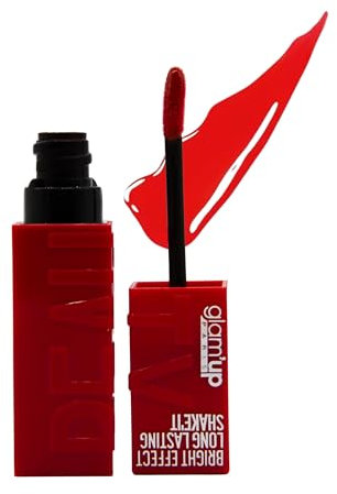 Glam'Up Paris - Rouge à Lèvres Beauty Satin - Semi Permanent Sans Transfert - Effet Vinyl Brillant - Longue Tenue - Provocante