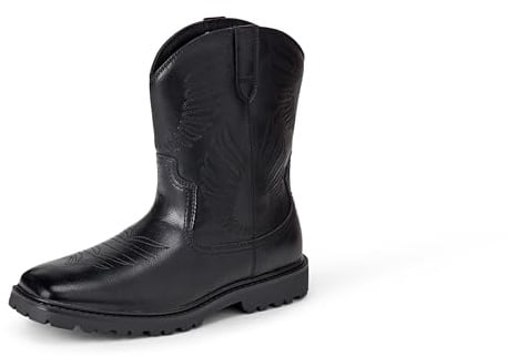 Amazon Essentials Uomo Stivali da Cowboy con Punta Quadrata | Stivali Casual