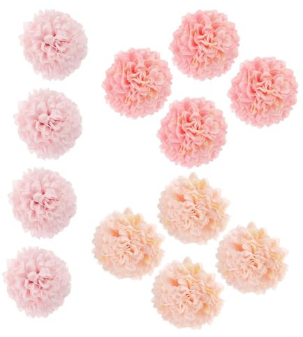 HOMOCONO 12 Cabezas De Flores Artificiales De Hortensia para Hacer Tú Mismo, Decoración De Hortensias, Cabezas De Flores Artificiales De Hortensia De Seda, Adornos De Hortensias, Ramos De
