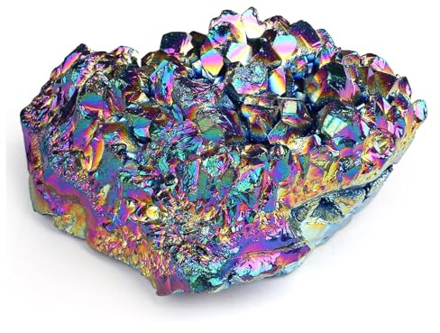 LIUYIDM 45g Adorno Mineral de Cristal Natural Cúmulos de Cristales Irregulares Piedra Apoyo Emocional Minerales y Piedras Preciosas Racimo, para Coleccionar, Regalos