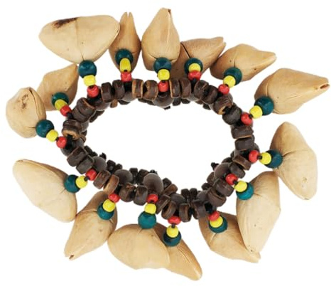 LRXIYODE Handgefertigtes Armband mit Afrikanischer Trommel Robustes Musikinstrument Langlebige Schellen für Jungen und Mädchen Dekoratives Percussion