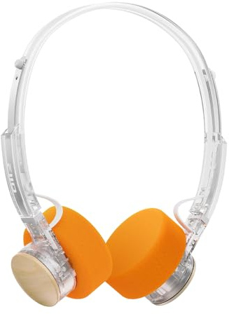 FiiO EH11 Retro On-Ear Bluetooth Headphones, LDAC Hi-Res Wireless, Lightweight 92g, 30H Playtime, Dual Device Connection, App EQ & Gaming Mode, Built-in Mic (Transparent)