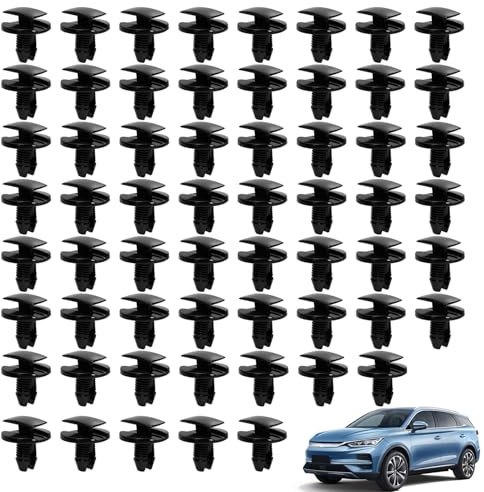Stalora Juego de 60 clips de fijación para coche, remaches de plástico para parachoques y guarniciones, compatibles con modelos Peugeot, Citroën y Renault, cierres universales de carrocería de coche